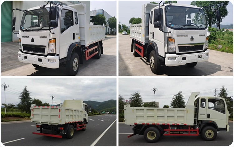Sinotruck 4X2 Light Truck HOWO 6 Wheel Cargo Lorry Tipper Mini Dump Truck and Used Dump Truck Price for Sale