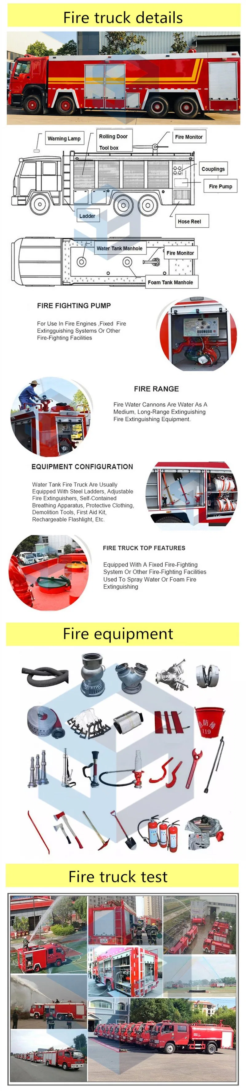 Factory Price Dongfeng 153 Cab 190HP 7-9cbm Special Truck Water and Foam Tank Rescue Vehicle Fire Engine Fire Extinguisher Vehicle Fire Fighting Pump Truck