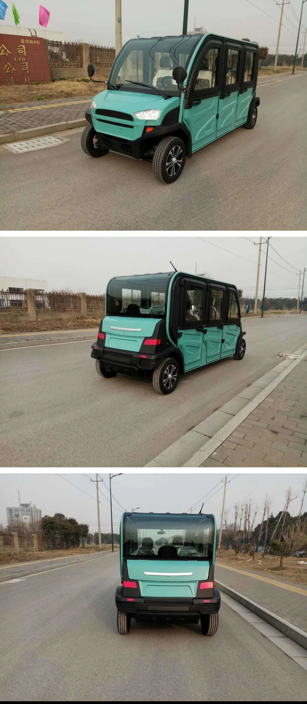 40km/H New Energy 6 Seater Low Speed Garden Electric Passenger Car