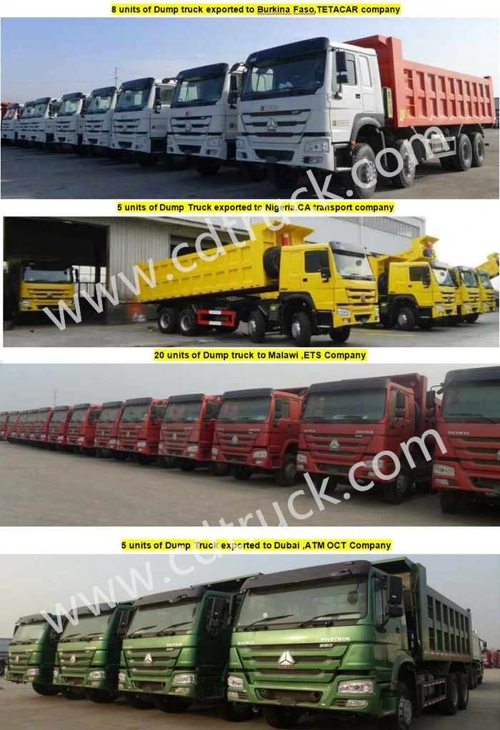 Heavy Duty Used Trucks New Sino Sinotruk HOWO Beiben Dongfeng Shacman Foton 6X4 Dumper Tipper Tipping Dump Truck