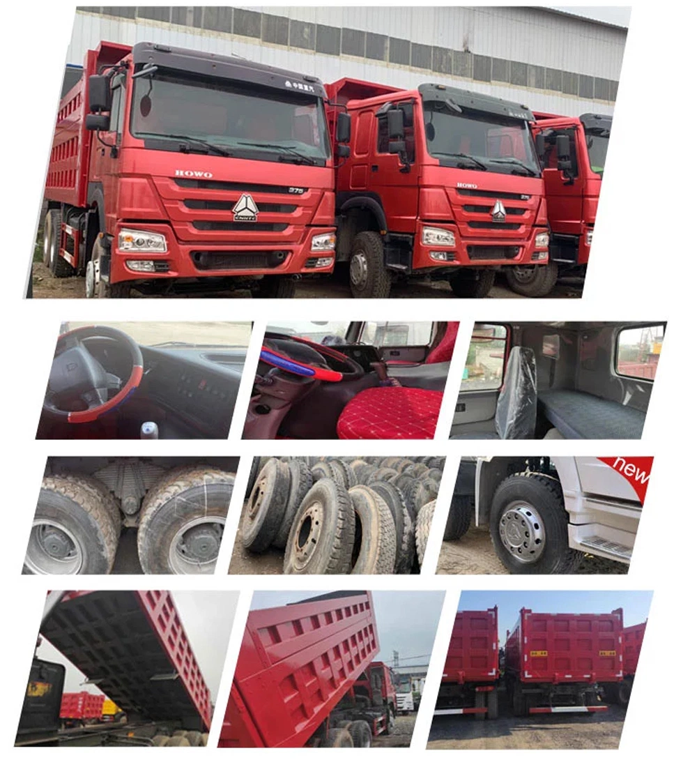 China HOWO Dump Truck 8X4 6X4 Used Second Hand Dump Dumper Tipper Mixer Mixing Concrete Pump Tractor Truck