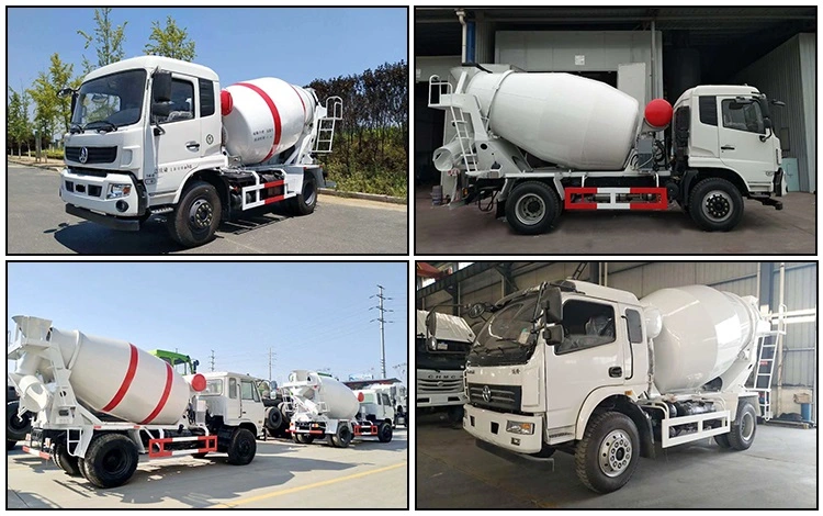 High Efficiency Portable 4X2 Small Capacity 3-5 Cubic Meters Concrete Mixer Truck for Sale