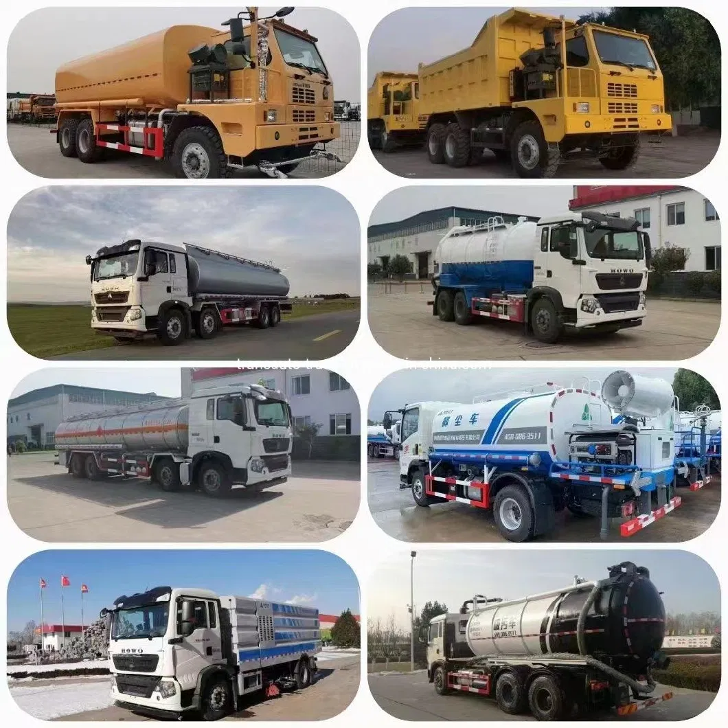 China Sinotruck HOWO Dayun Shacman 6X4 8X4 25t 30t 10/12 Wheels 371HP 375HP 380HP Used Dump Truck Tipper for Mines, Construction, Transportation, Wharves