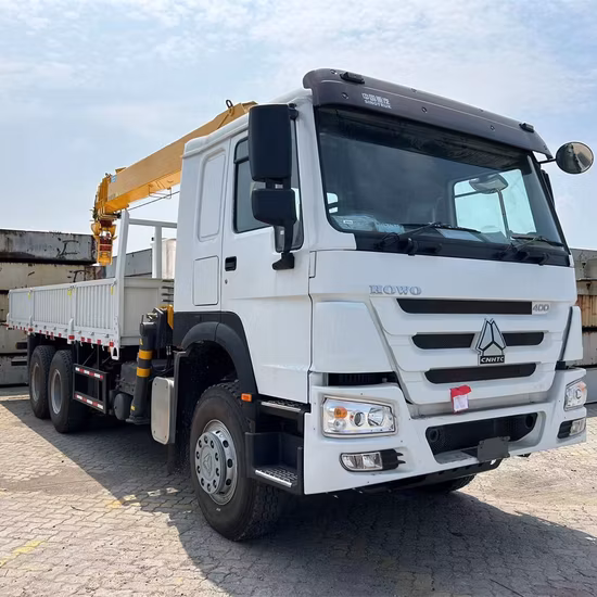 New and Used Sinotruck Sinotruk HOWO 4X2 6X4 8X4 371HP 420HP Special Van Heavy Dump Box Knuckle Boom Crane Cargo Flatbed Truck