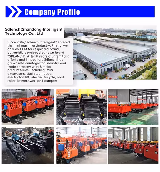 New Condition High Efficiency Mini Rotary Dump Truck Mini Dumper