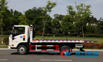 Factory Directly Sale Dayun 4× 2 126HP One Tow Two Wrecker 3t Road Wrecker Tow Truck